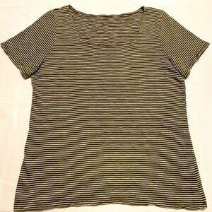 Talbots SUPER-SOFT SHORT SLEEVE Square Neck Size M